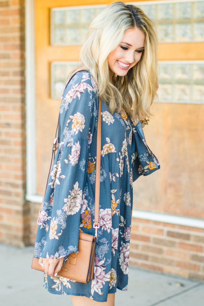 Fall Floral Dress – Champagne & Chanel