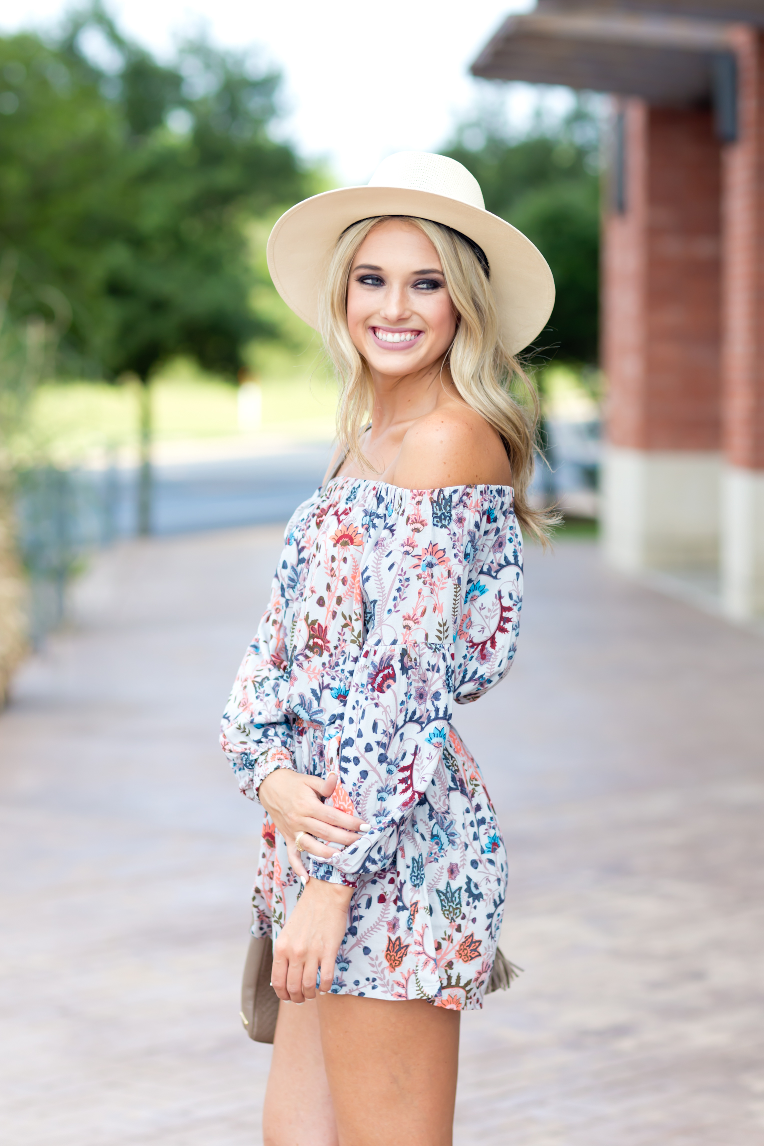 free people floral romper