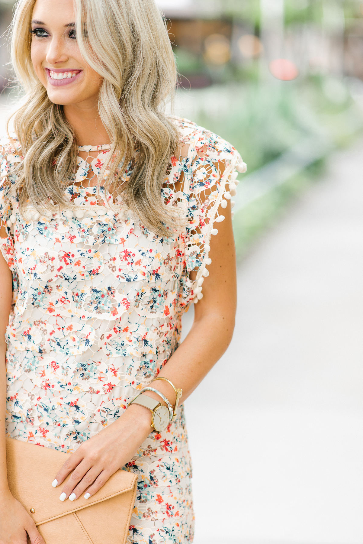 floral lace dress