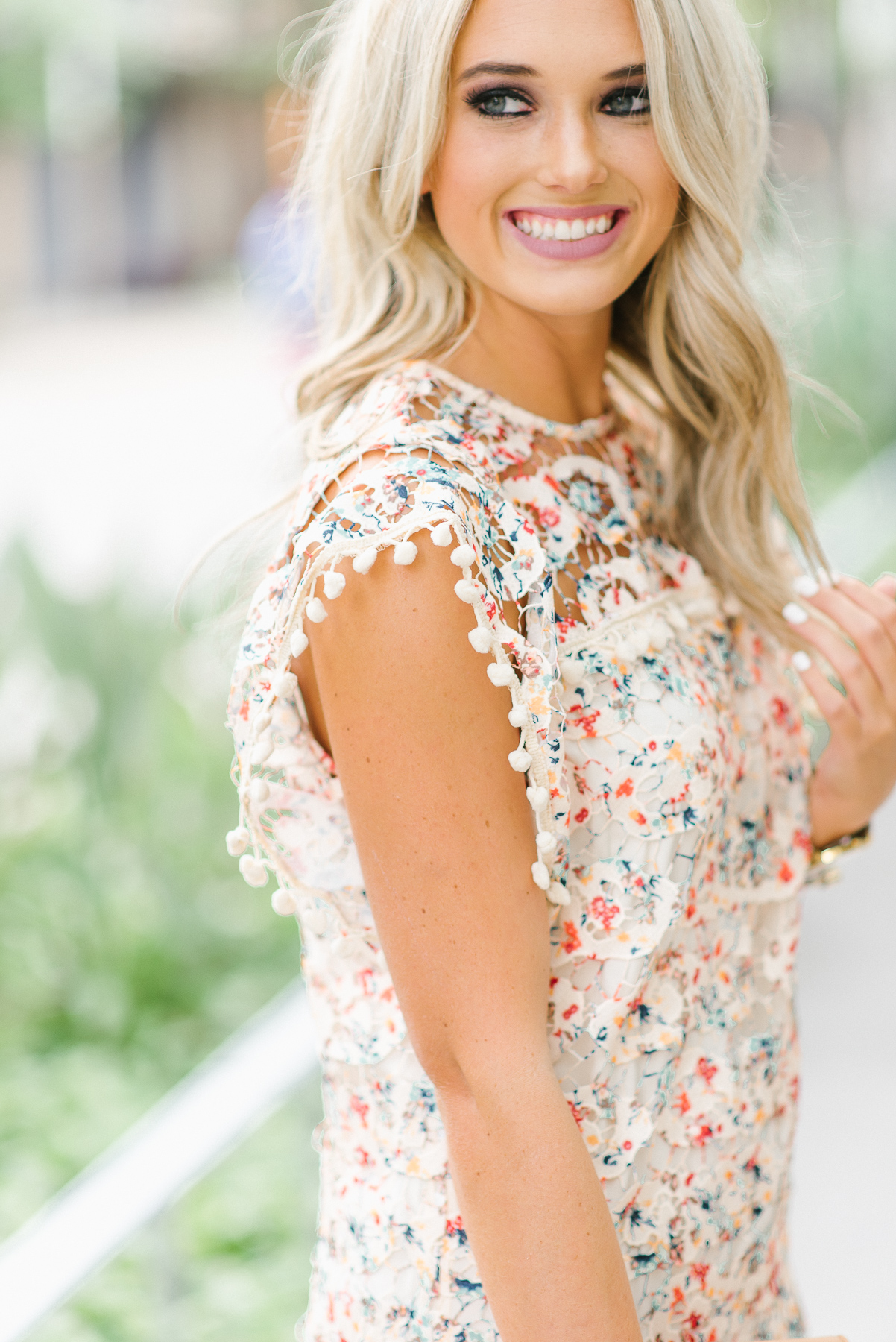 floral lace dress