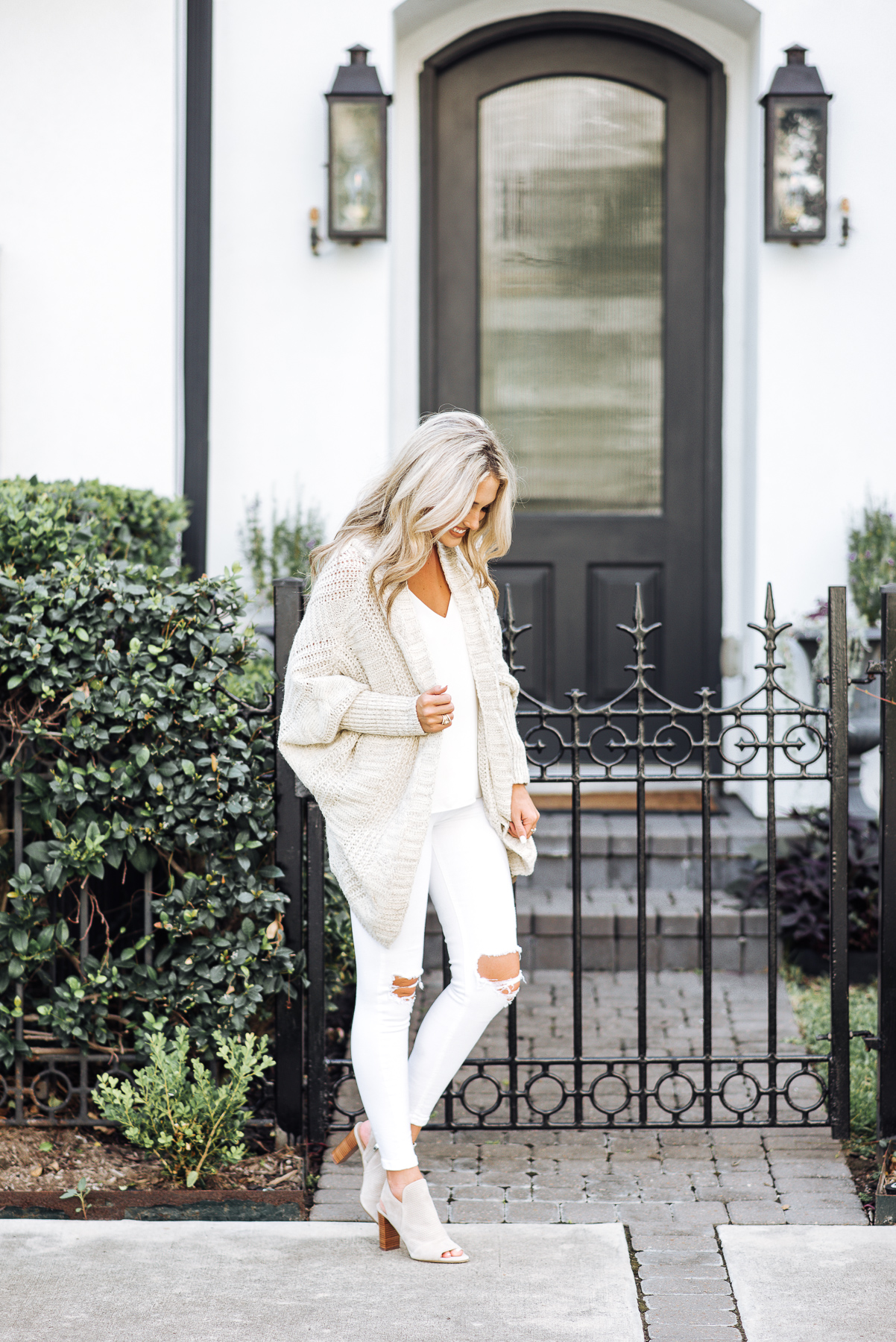 how to wear white in fall
