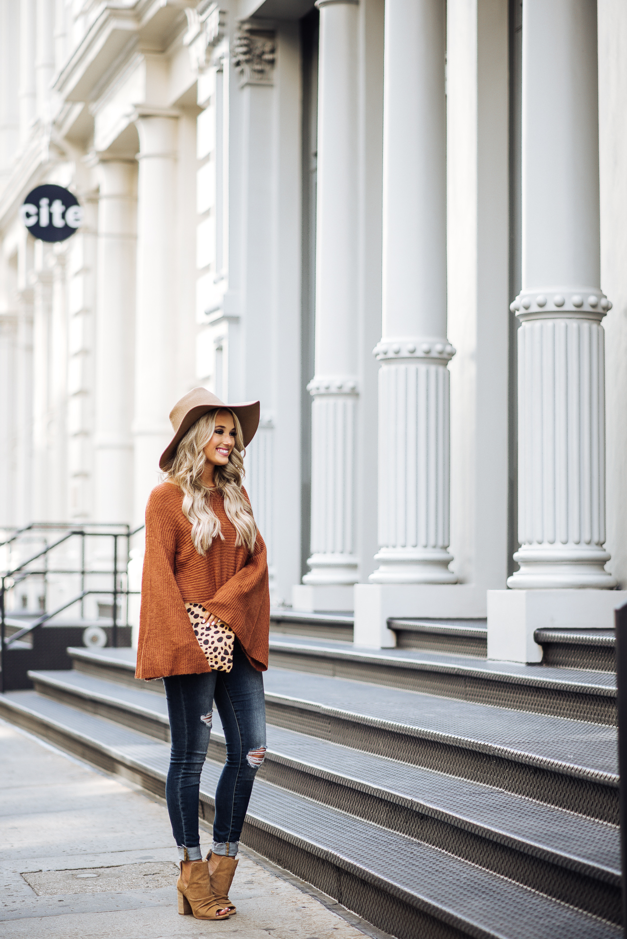 orange fall sweater 