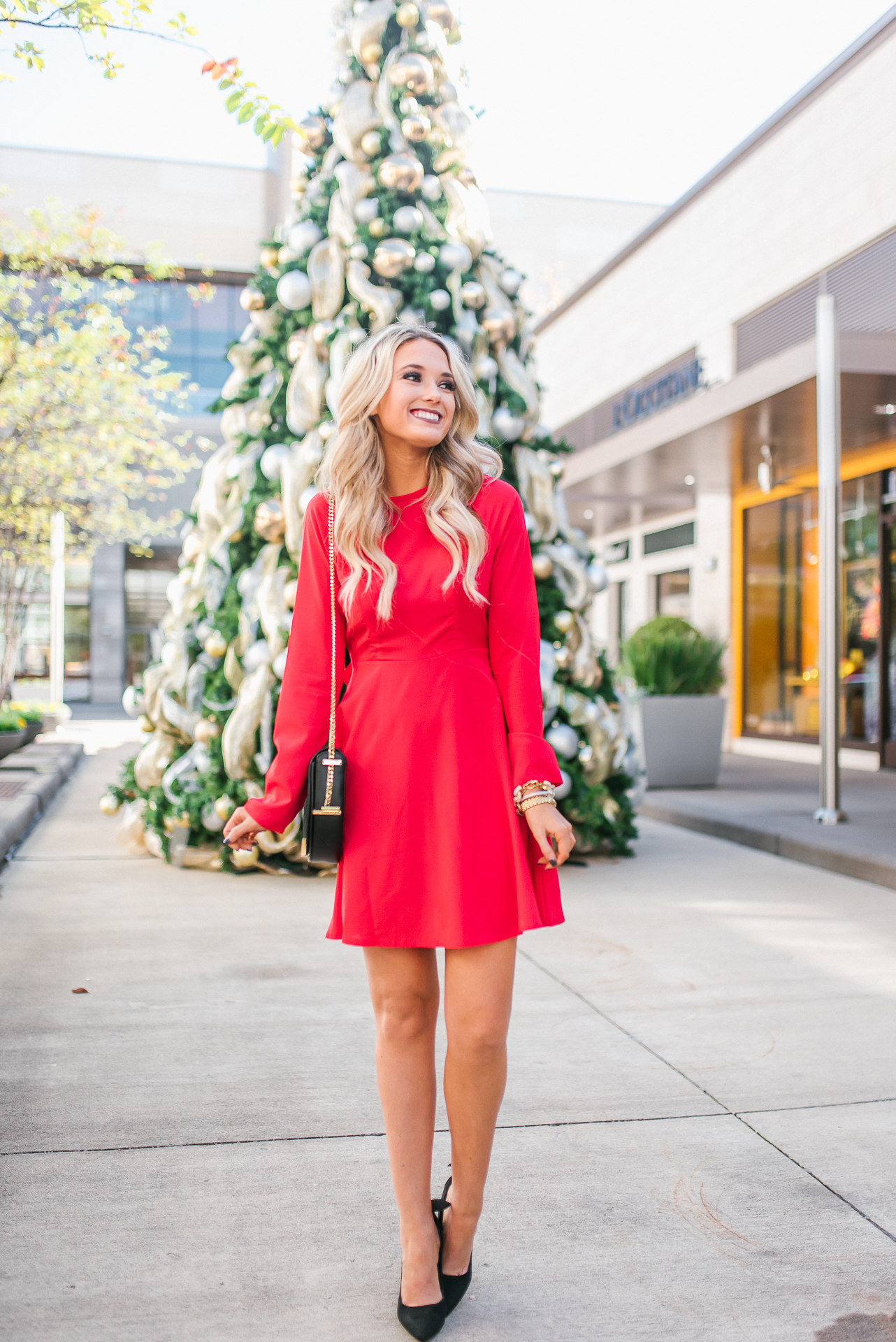 Red Dress for Holiday Parties – Champagne & Chanel