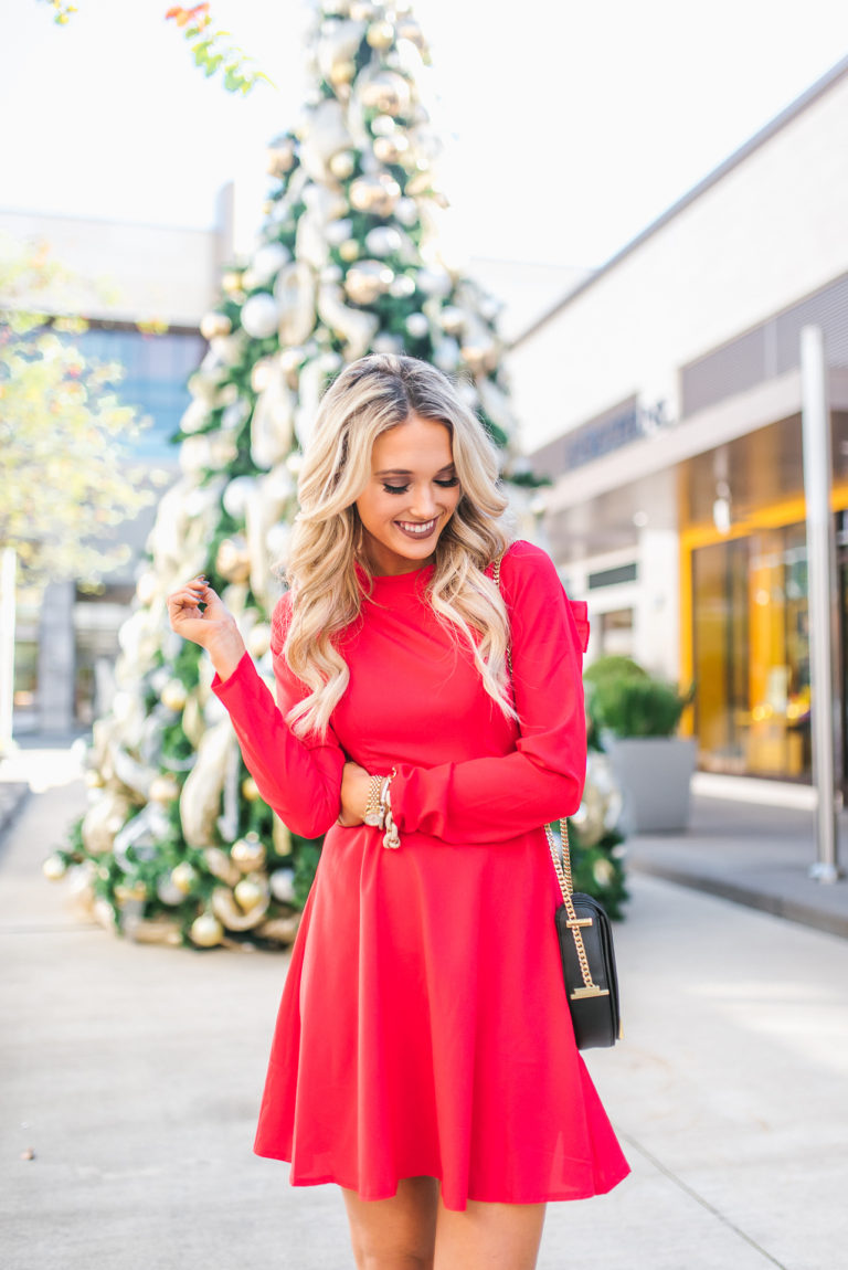 Red Dress for Holiday Parties – Champagne & Chanel